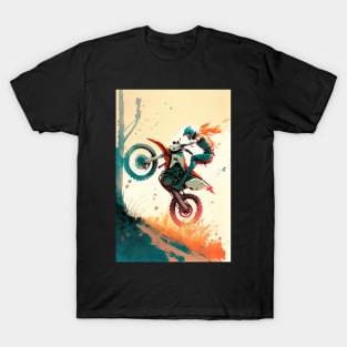 Dirt Bike Anime Style T-Shirt